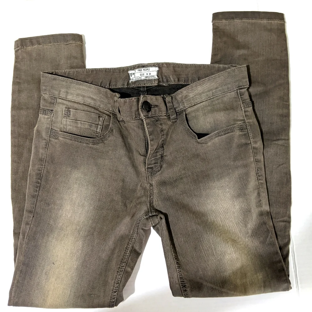 Free People Women's Murray Wash Skinny Jeans - Size 29 - Picture 3 of 11